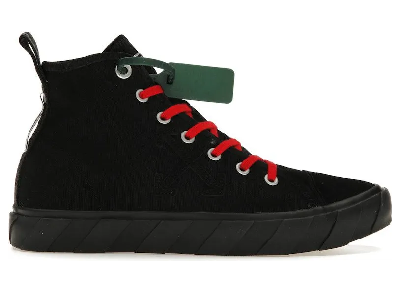 OFF-WHITE Vulcanized Hi Canvas Black Red (OMIA119S22LEA0011010)
