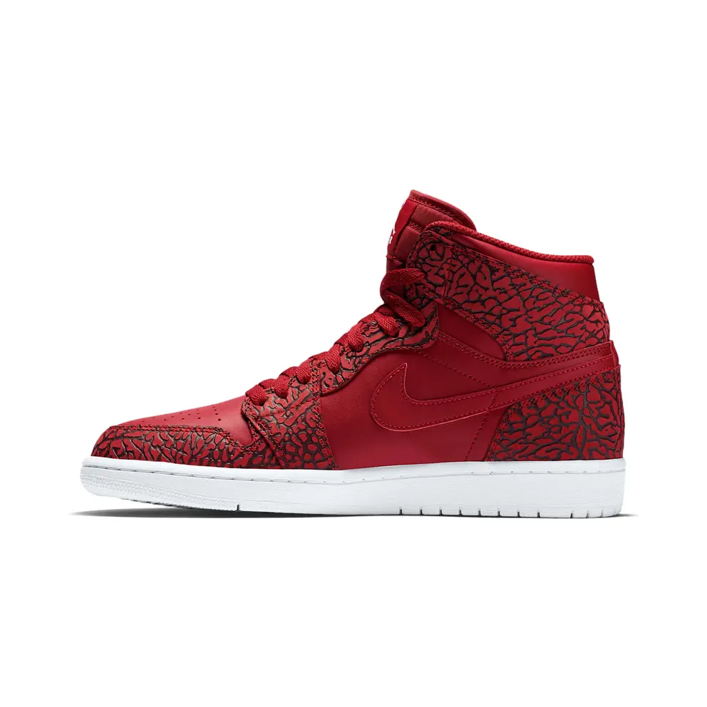 Jordan 1 Retro Red Elephant Print Gym Red/White-Team Red-White (839115-600)