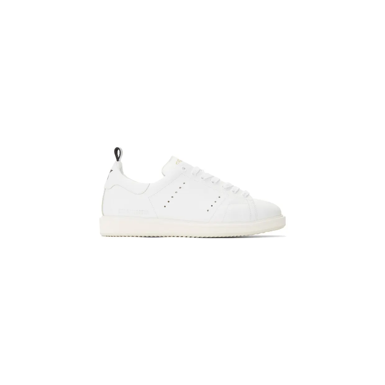 Golden Goose White Starter Sneakers (GCOMS631.A1)