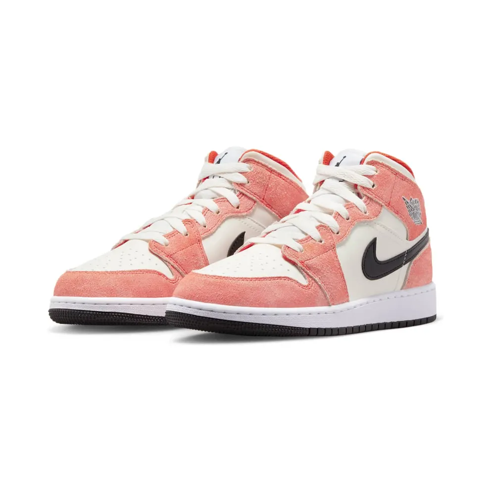 Air Jordan 1 Mid SE GS “Orange Suede” (DV1336-800)