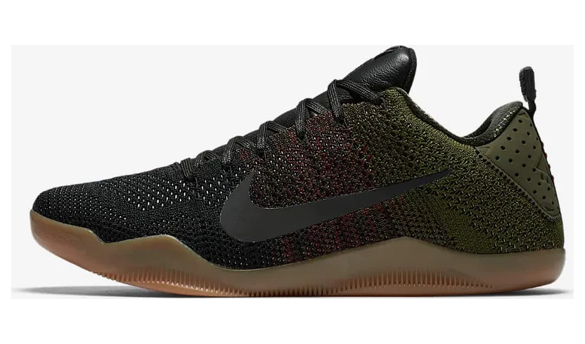 Nike Kobe 11 Elite Low 4KB Black Horse “Black / Rough Green / Team Red” (824463-063)