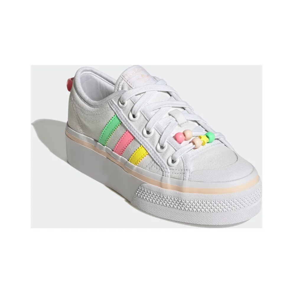 Adidas Nizza Platform Cloud White / Beam Yellow / Beam Pink (GY9102)