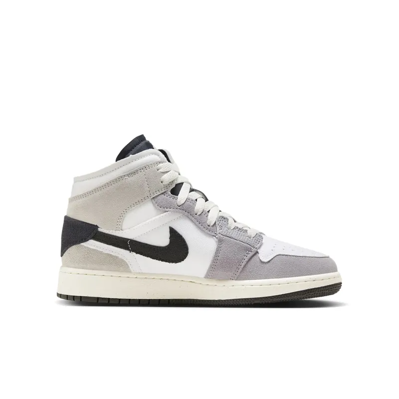 Air Jordan 1 Mid SE Craft GS “Cement Grey” (FD9091-002)