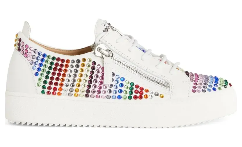Giuseppe Zanotti Gail Strass Sneakers – Weiß (RW20038001)