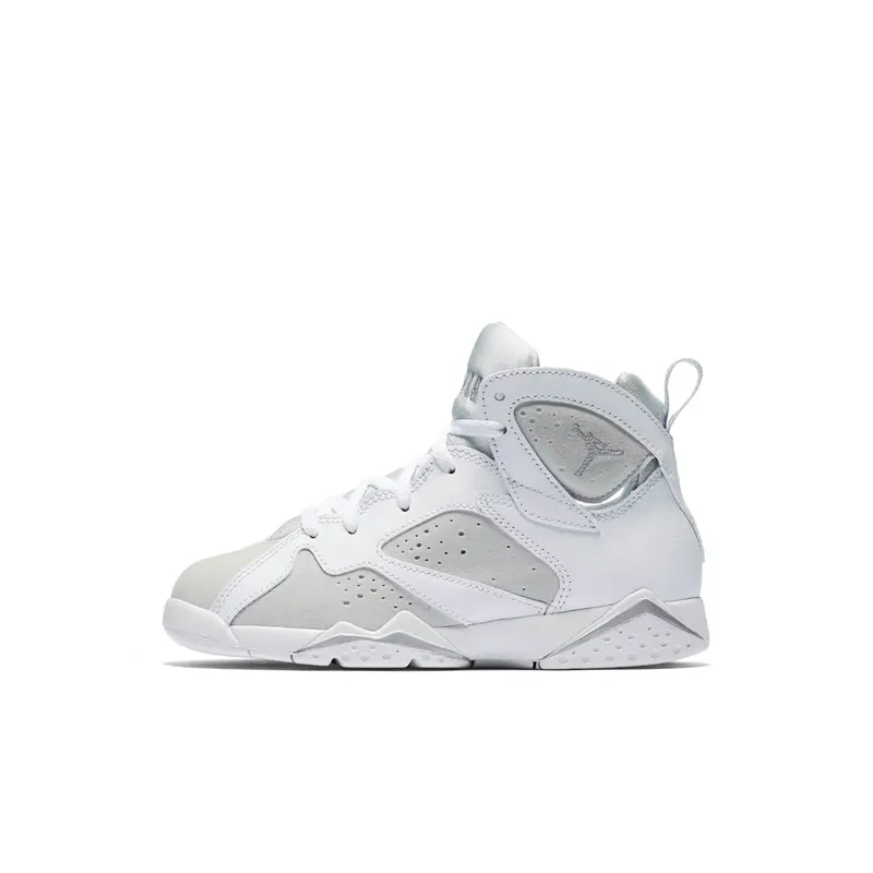 Jordan Air 7 Retro BP Pure Money White (PS) White/Metallic Silver (304773-120)