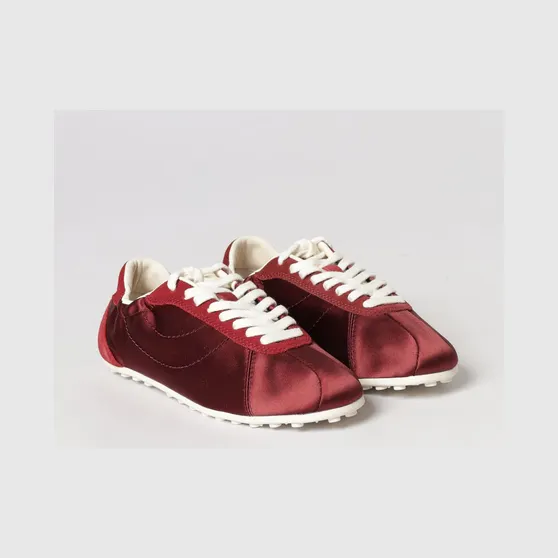 Paul Smith Satin and Suede Sneakers Red (W1SBIZ03UPLY28)