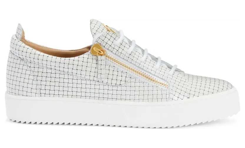 Giuseppe Zanotti Frankie Sneakers mit doppeltem Reißverschluss – Weiß (RM40007003)