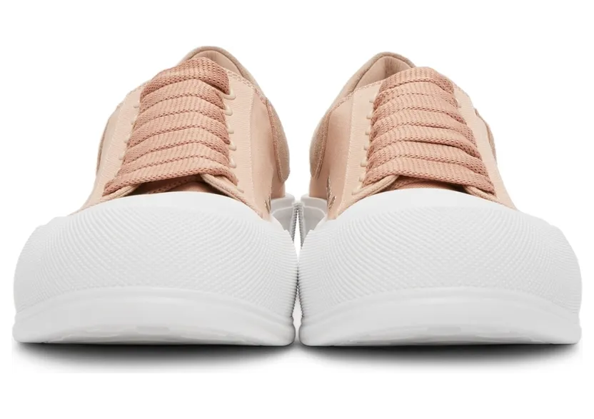 Alexander McQueen Pink Deck Lace Plimsoll Sneakers (654593W4PQ1) (2)