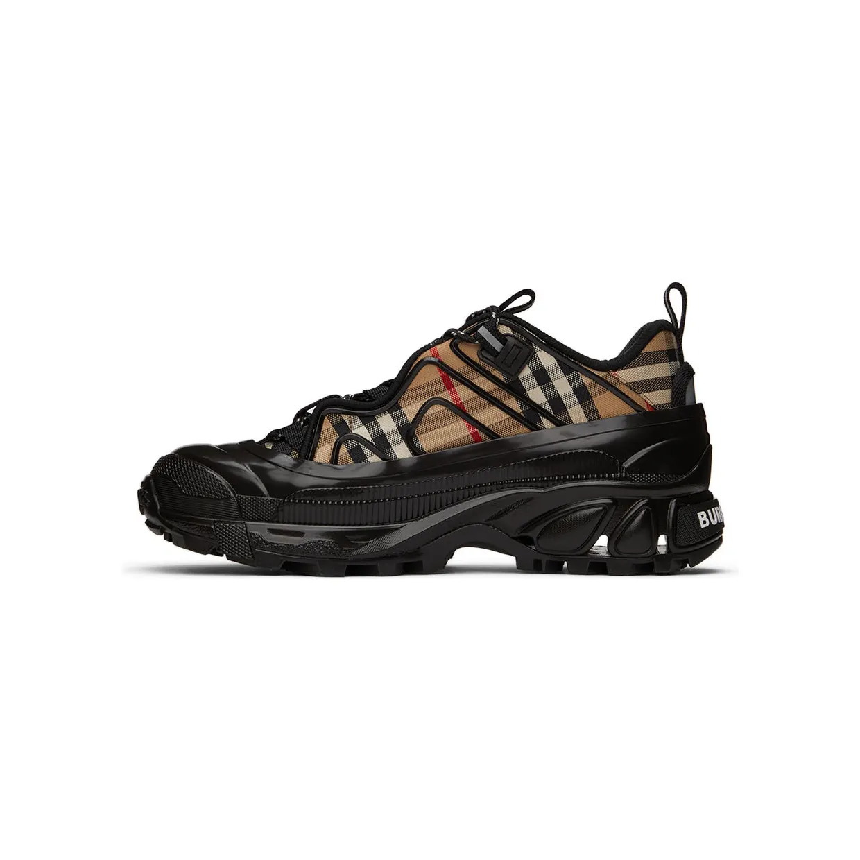 Burberry Black & Beige Arthur Check Sneakers (8056921) (3)
