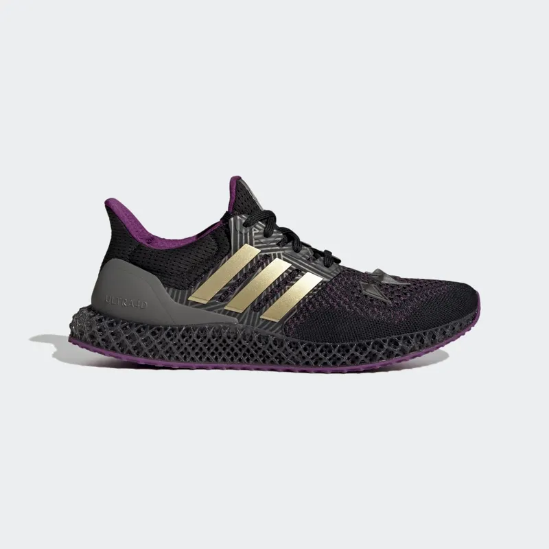 Adidas Ultra 4D Core Black / Gold Metallic / Tribe Purple (HQ0949)