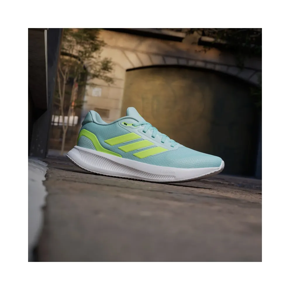 adidas Runfalcon 5 Semi Flash Aqua Lucid Lemon Core Black (JR3088)