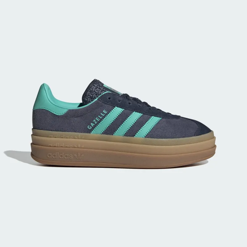 Adidas Gazelle Bold Sneakers Shadow Navy / Acid Mint / Legend Ink (JQ6437)