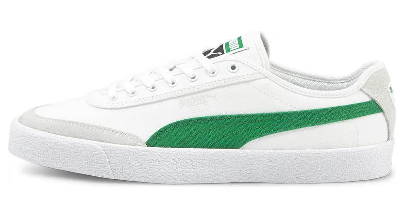 Puma Oslo van gevulkaniseerd canvas Wit/Groen (374978-03)