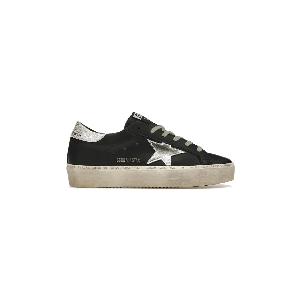 Golden Goose Hi-Star Black Silver (GWF00118.F000328.90179)