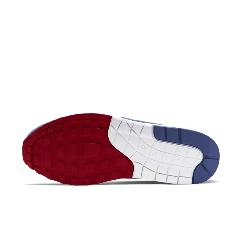 Nike Air Max 1 White Red Blue White/White-Deep Royal Blue (CJ9927-100)