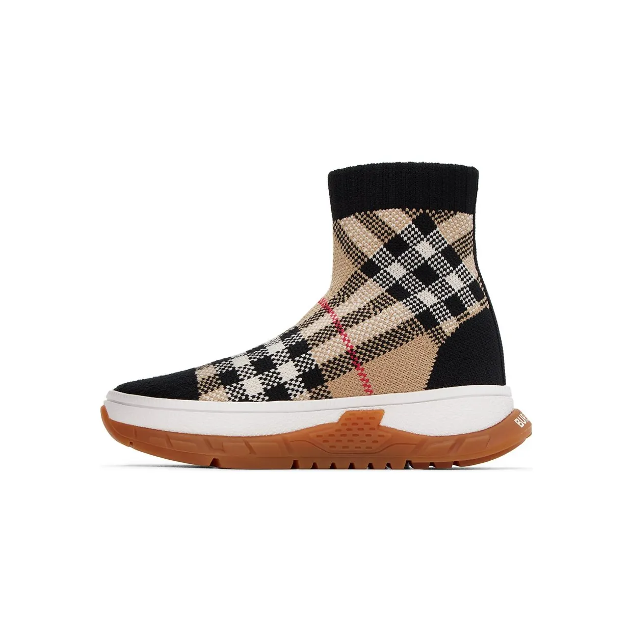 Burberry Union Sock – “Vintage Check Black Beige” (8053050) (3)