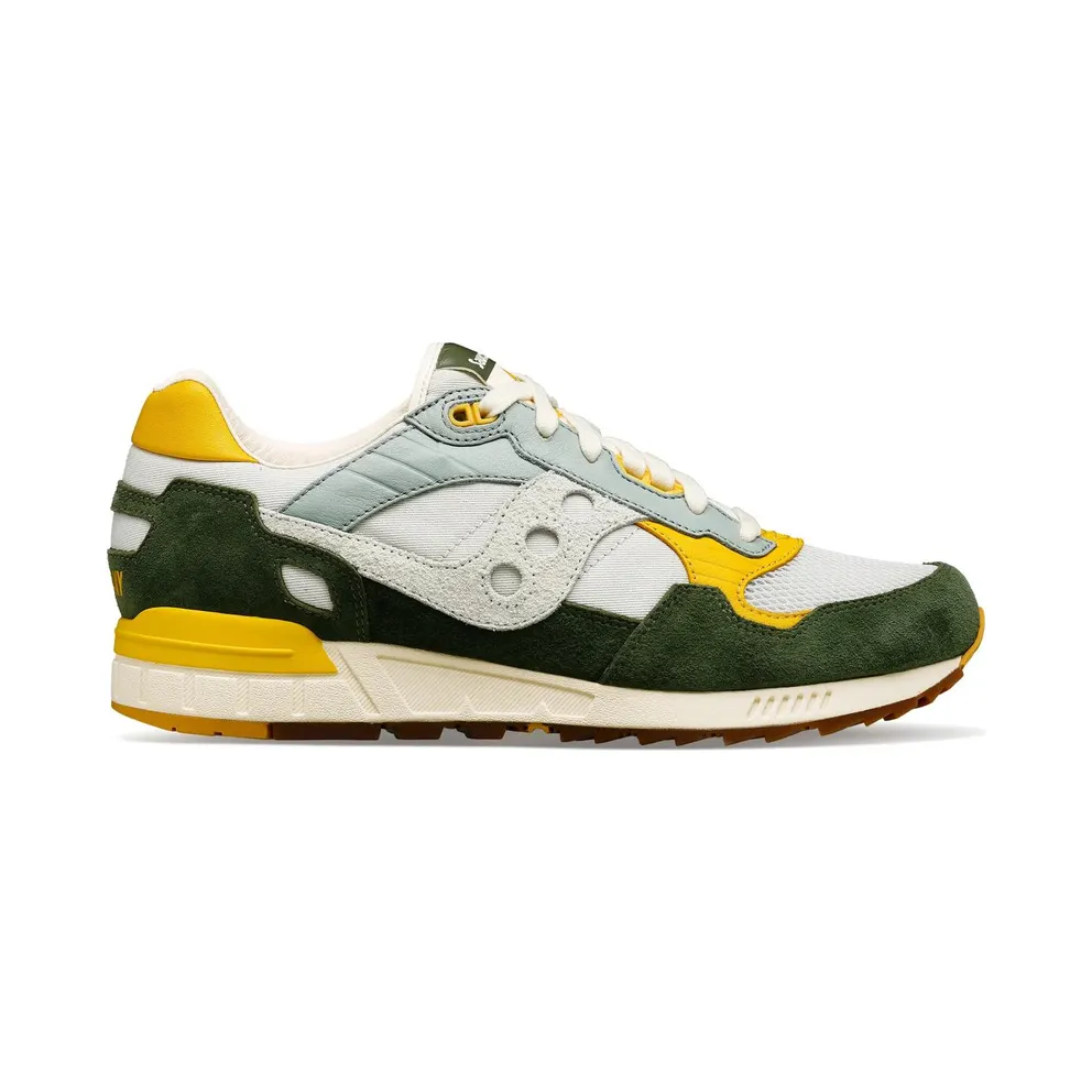 Saucony Shadow 5000 Premium Light Grey Green Yellow (S70811-2)