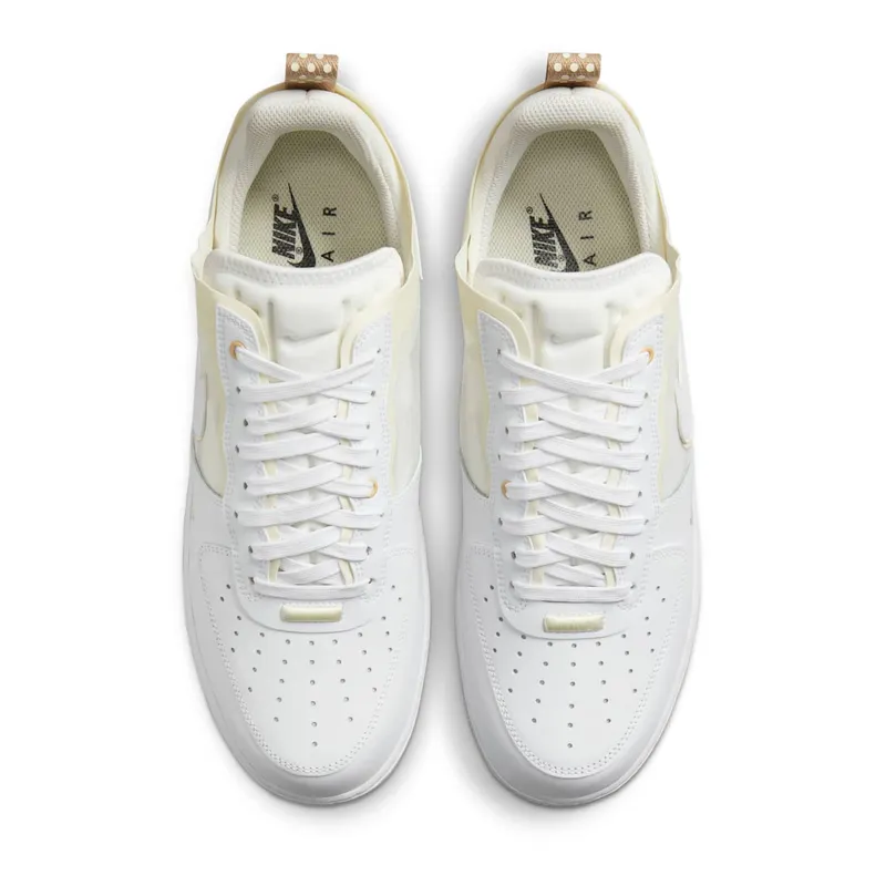 Nike Air Force 1 React Coconut Milk – “White / White-coconut Milk / Light Iron Ore” (DH7615-100)