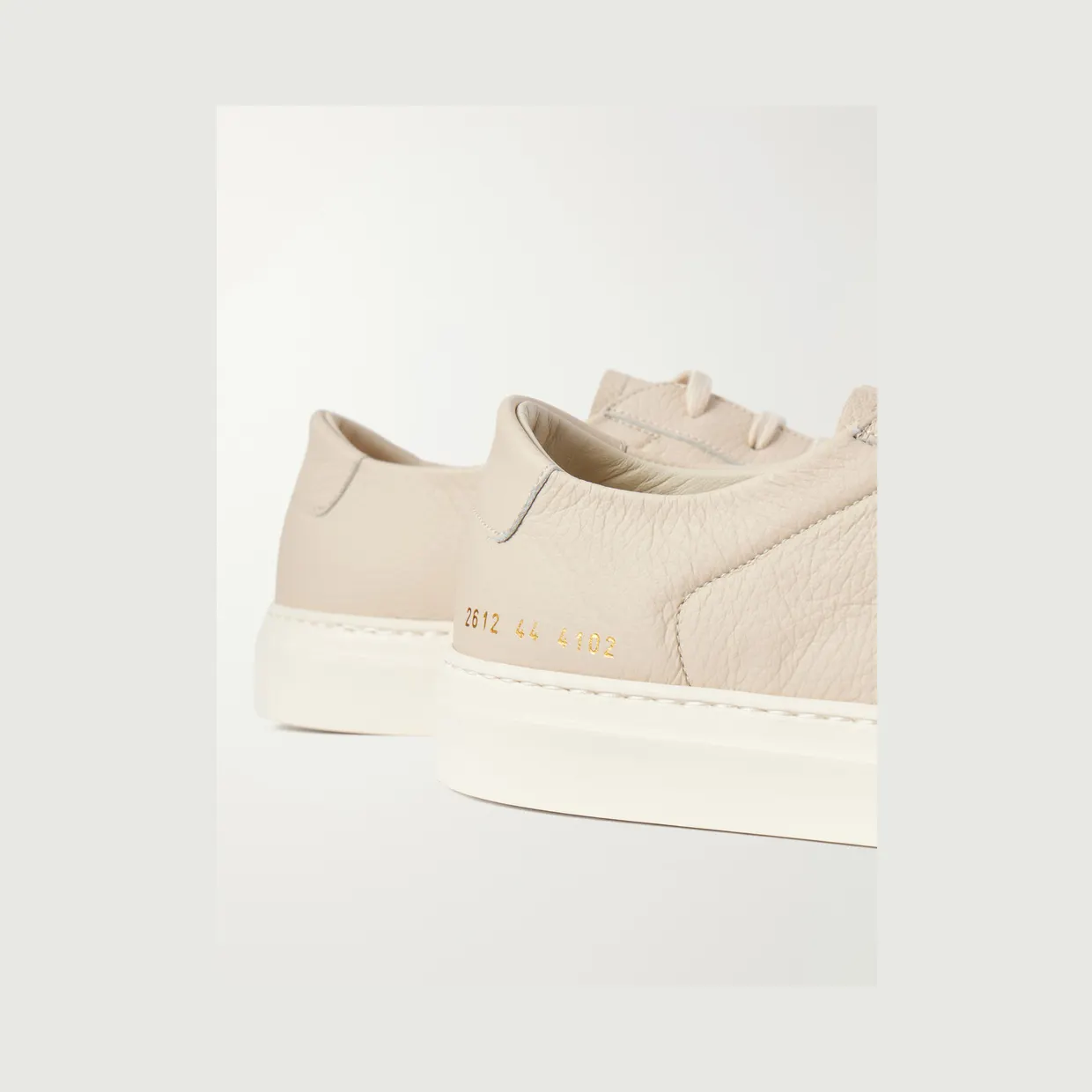 Common Projects Achilles Full-Grain Leather Sneakers Beige (2612) (5)