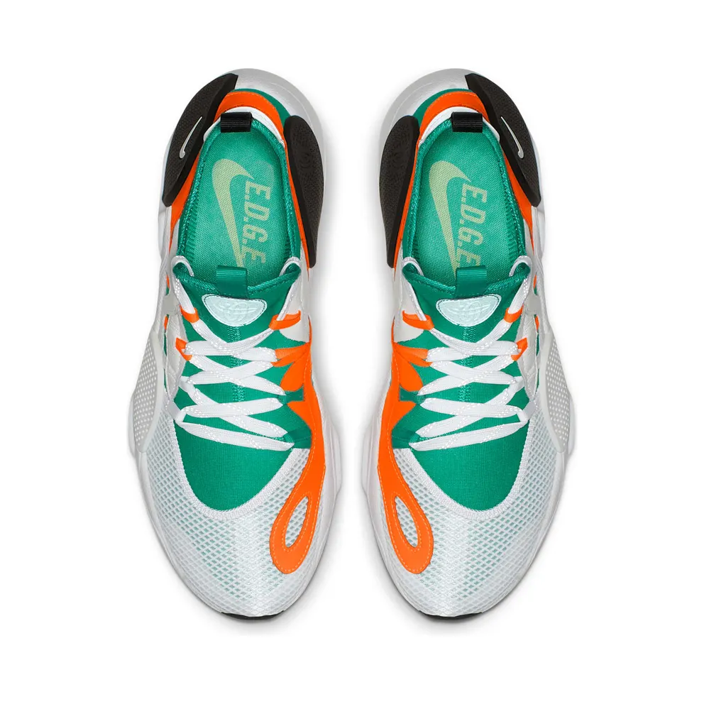 Nike Huarache Edge Sneaker of the Gods White/White-Clear Emerald-Total Orange (BQ5206-100)