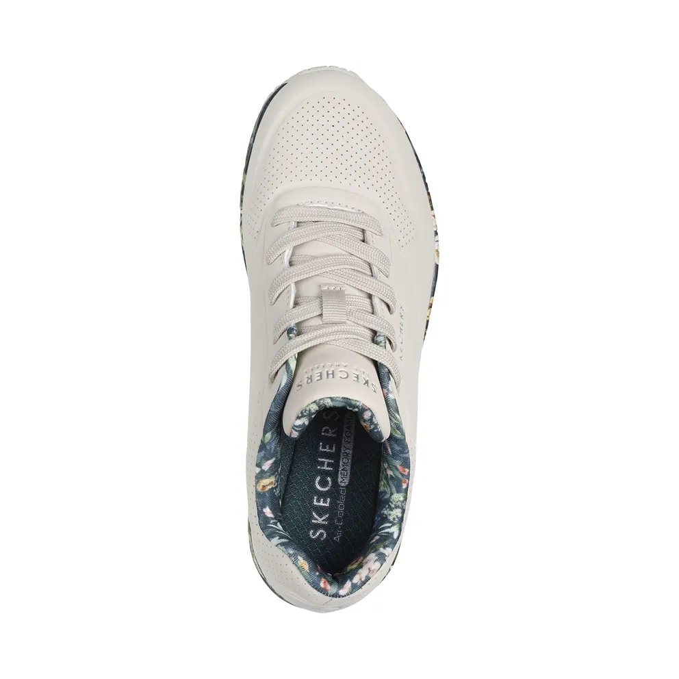Skechers Uno – Majestic Garden – Natuurlijk / Multi – “Beige” (155583 NTMT)