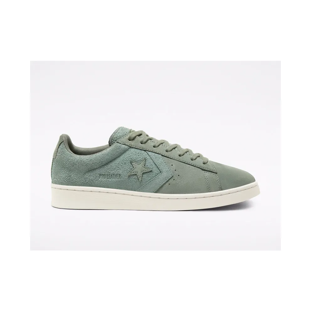 Converse Pro Leather Low ‘Earth Tone Suede – Lily Pad’ Lily Pad/Pale Putty/Black (167889C)