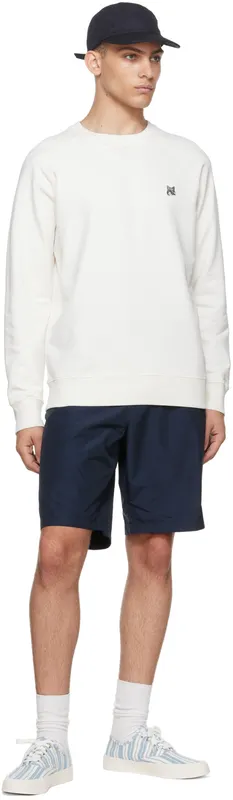 Maison Kitsuné Blue & White Canvas Laced (IU04837WW4005)