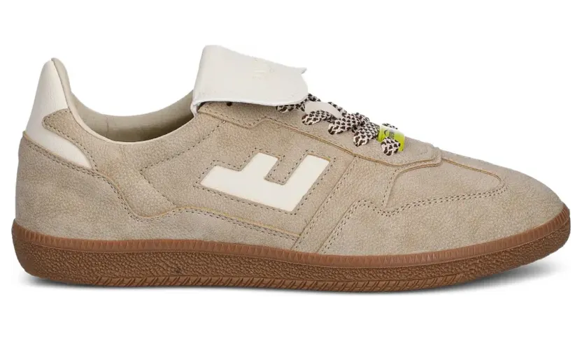Flamingos Burela Slim Player sneakers met logo – Beige (BSPLASUETAU)