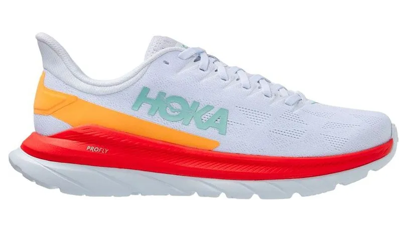 Hoka One One Mach 4 White Fiesta