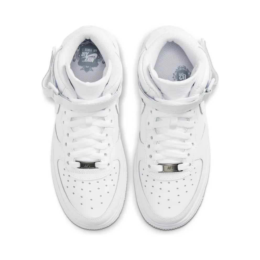 Nike Air Force 1 Mid White 2014 (GS) White/White (314195-113)