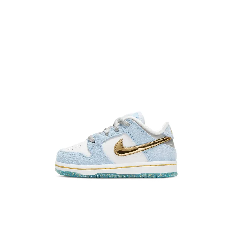 Nike SB Dunk Low Sean Cliver (TD) Ice Blue/White-Metallic Gold-Metallic Silver (DJ2520-400)