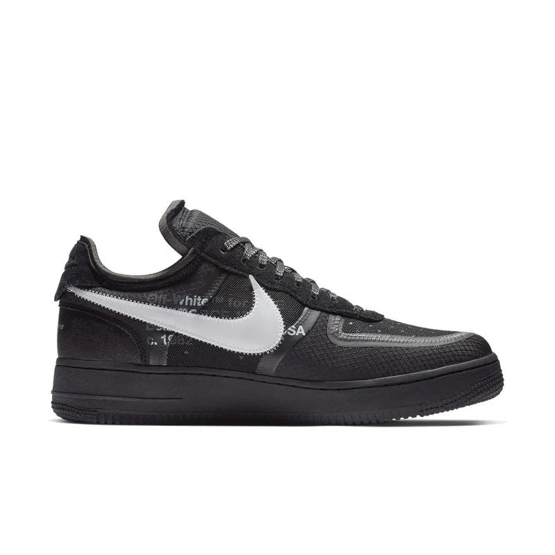 Nike x Off White Air Force AF 1 Low Black (2018) (AO4606-001)