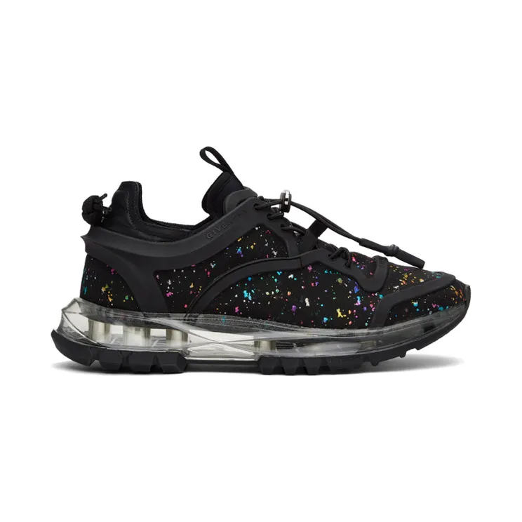 Givenchy Black and Multicolor Spectre Structured Low Sneakers (BH003EH0U3)