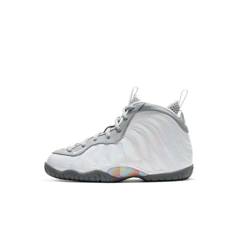 Nike Air Foamposite One Light Smoke Grey (PS) Light Smoke Grey/White-Blue Fury (CU1055-001)