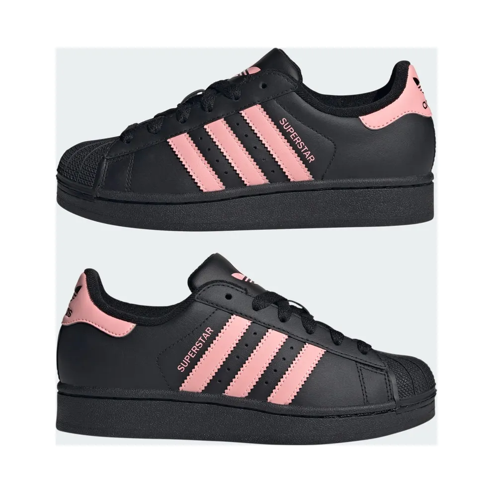 Adidas Superstar II Core Black / Glow Pink / Core Black (JR9862)