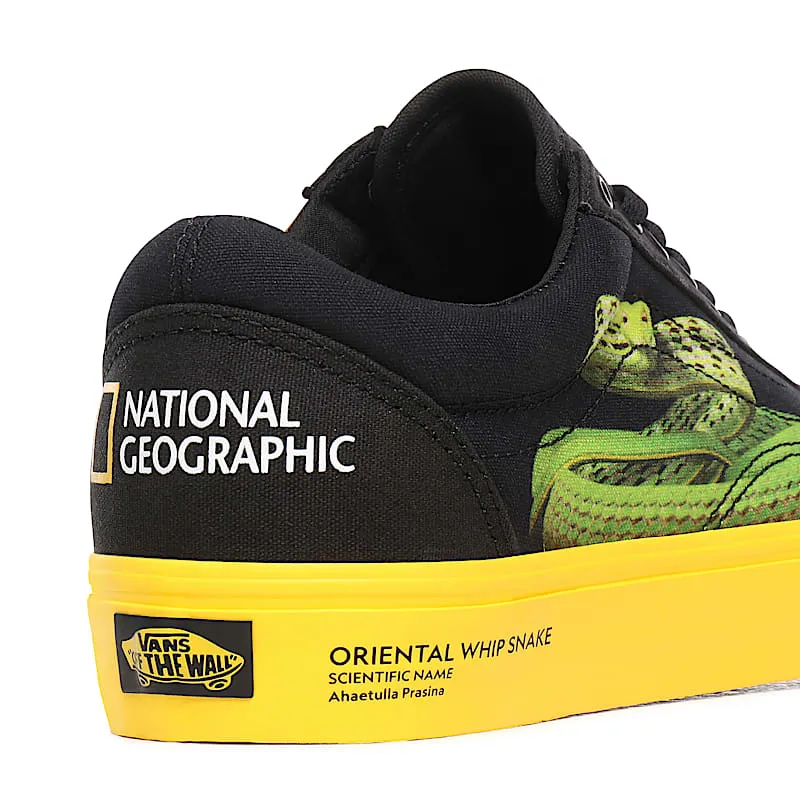 Vans Old Skool National Geographic (GS) Black/Yellow (VN0A4U3BWK6)