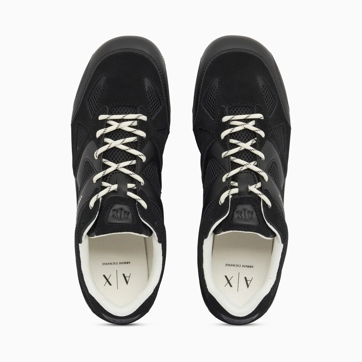 Armani Low Top Sneakers In Mesh And Suede With Rubber Sole (XM003619-AF29099-MC513) (3)