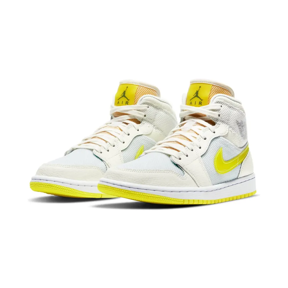 Jordan 1 Mid SE Voltage Yellow (W) White/Voltage Yellow (DB2822-107)