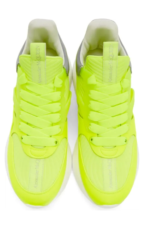 Alexander McQueen Yellow Leather Sneakers (610818W4LY3) (4)