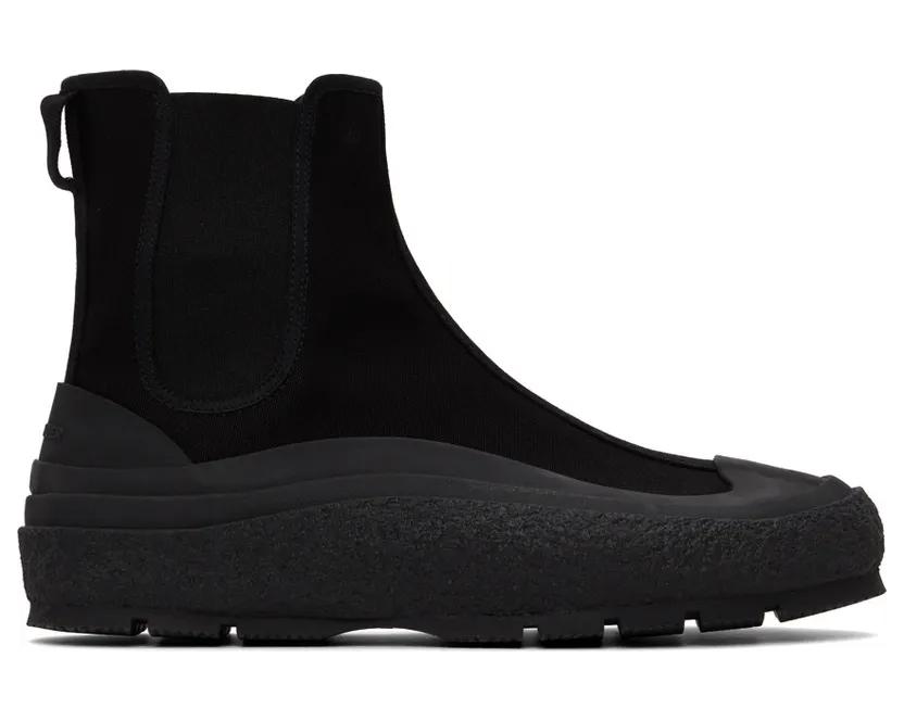 Jil Sander Black Chelsea Boot (JI37521A_15605)