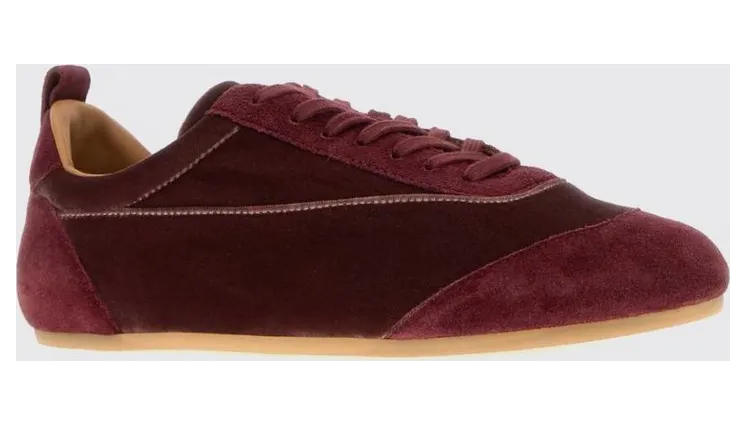 Jil sander Etage in Velvet and Suede with Rear Pull Tab Burgundy (J15WS0047P7821904)
