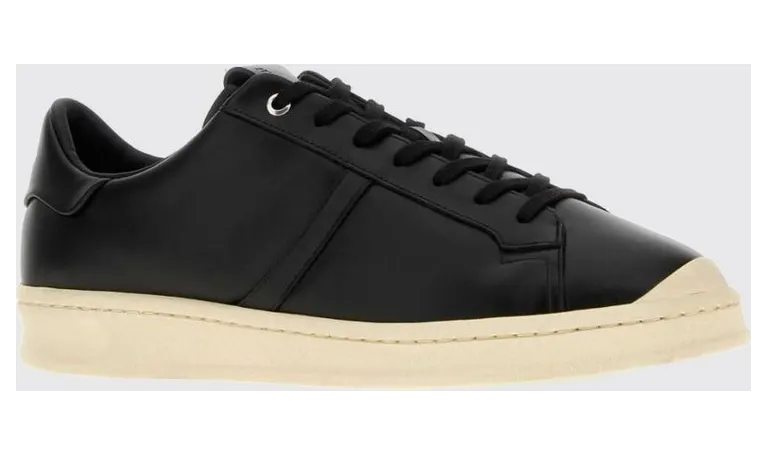 Jil sander Low-Top Smooth Calfskin with Rubber Sole Black (J33WS0055P7823001)