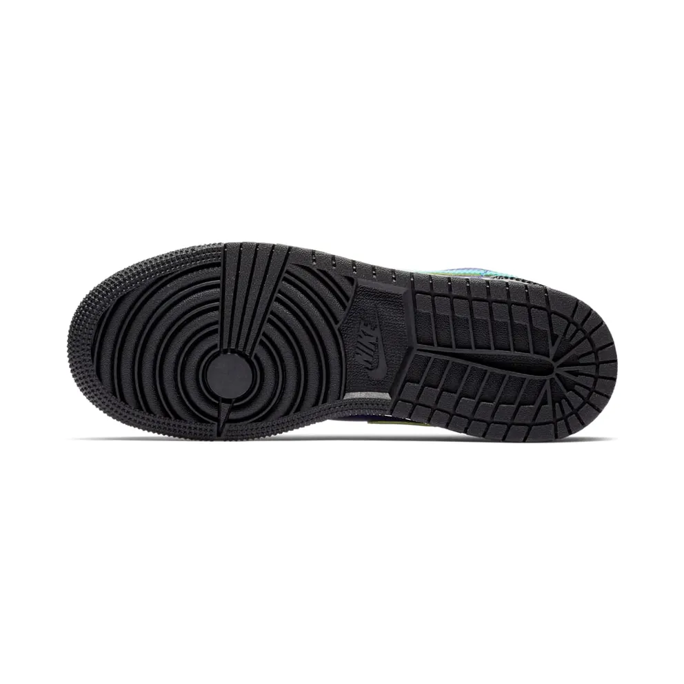 Jordan 1 Low Black Court Purple Turbo Green (GS) Black/White-Court Purple-Turbo Green (553560-035)
