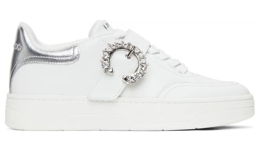Jimmy Choo White Leather Osaka Lace Up (OSAKA LACE UP XYT)