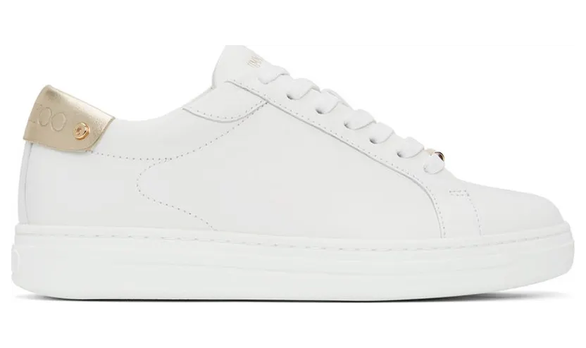 Jimmy Choo White Rome Low (ROME/F AZA)