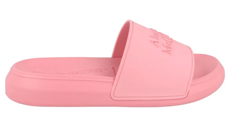 Alexander McQueen Logo Slides Pink Pastel (W) (666983W4QS05483)
