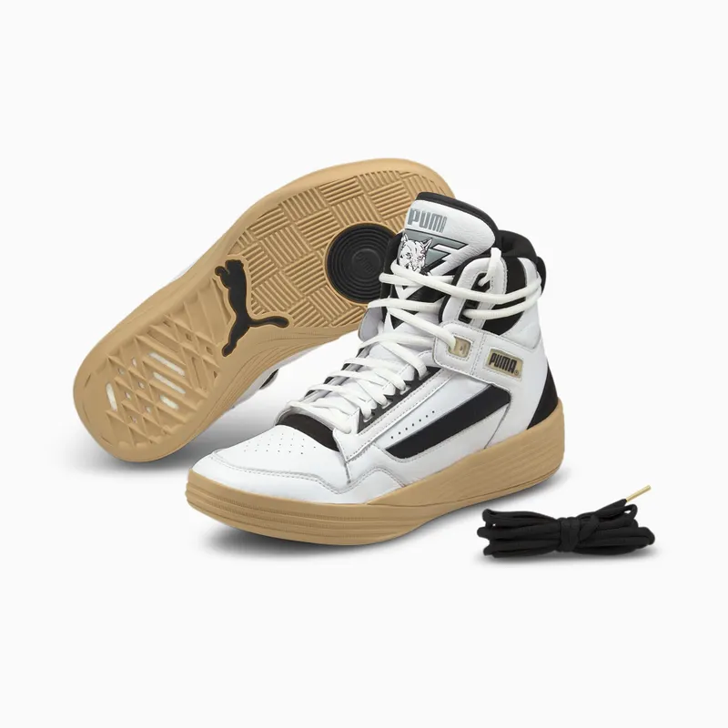 Puma x KUZMA Clyde All-Pro Mid Basketball Shoes White/Beige (194836-01)