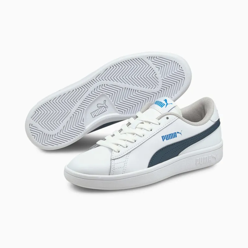 PUMA Smash V2 Youth White/Intense Blue (365170-30)