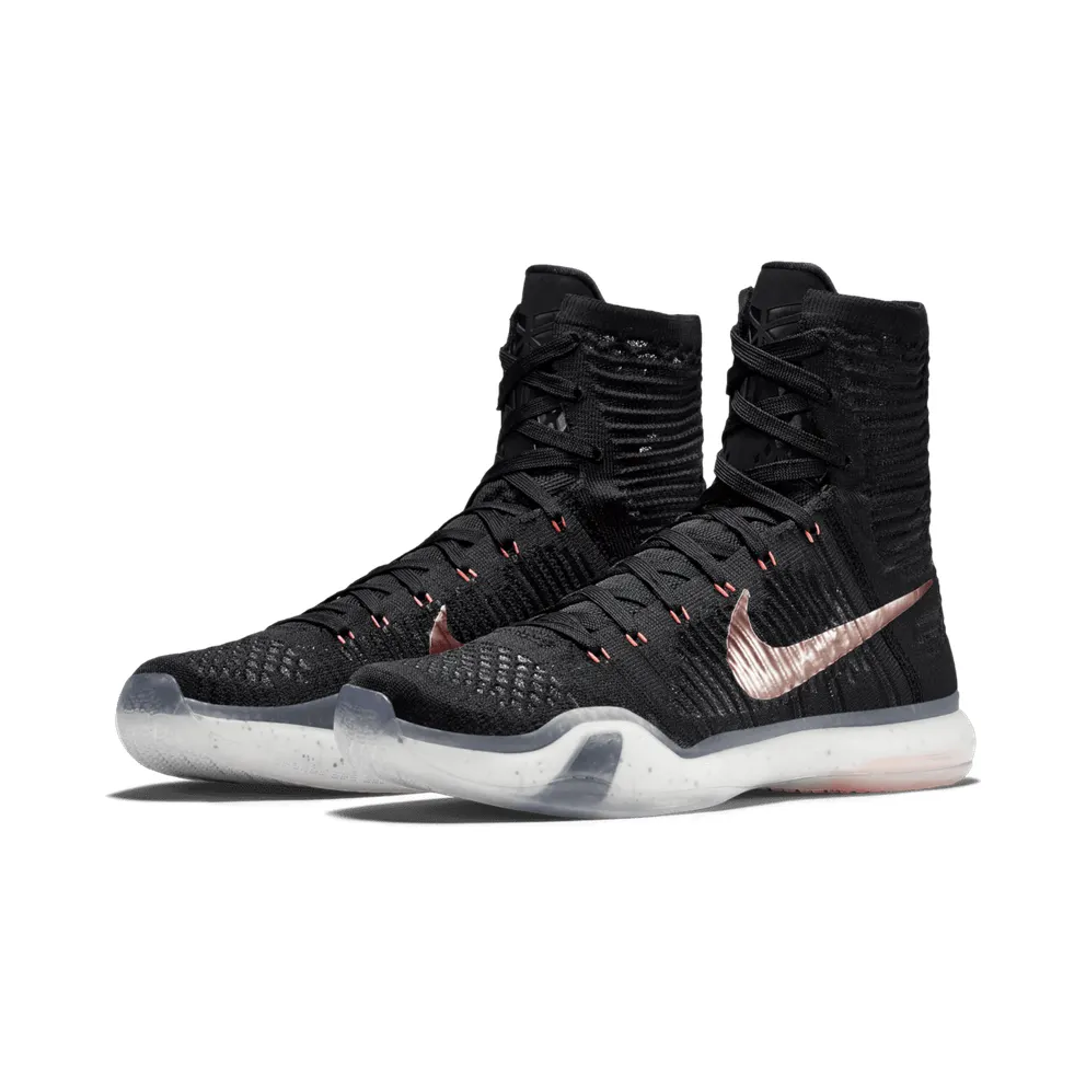 Nike Kobe 10 Elite Elite High Rose Gold Pack Black/White-Hot Lava-Metallic Red Bronze (718763-091)