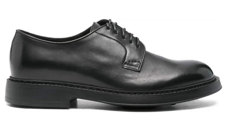 Doucal’s Leather Derby “Black” (DU1385BRUXUF18 8NN00)
